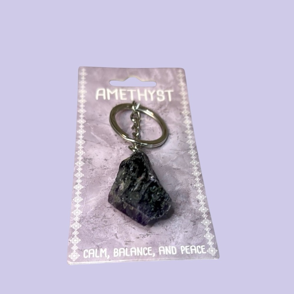 🏷️‼️5/$25🏷️‼️💜Amethyst💜Keyring/NIP